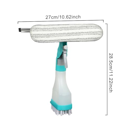 4 in 1 Window Cleaning Kit Professional Squeegee with Spray Bottle for Shower Mirror Glass Car Windshield Countertop Easy Gadget Cleaner Tool
