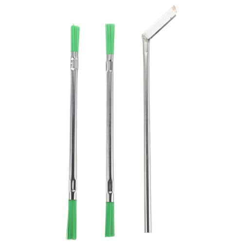 BETOOKY 1 Set Grout Brush - Elevator Track Sill Cleaning Brush - Window Crevice Groove Cleaner Scraper for Elevator Maintenance Tools Gaps Trash Removal Accessories
