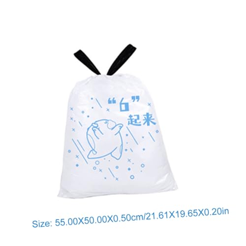 Healeved 69-count High Tenacity Drawstring Garbage Bags Thickened Portable Trash Bags for Kitchen and Home Use Fits Trash Cans to 37cm Diameter