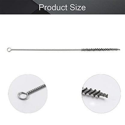 Utoolmart Steel Wire Cleaning Brush, Spiral Power Tube Brush, 0.2-inch Diameter 12-inch Length, 2pcs - color: 2pcs, size: 0.6cm