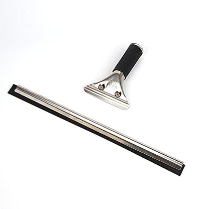 All-Purpose Shower Squeegee for Shower Doors, Bathroom, Home Office Window and Car Glass - Stainless Steel, 17.7inches