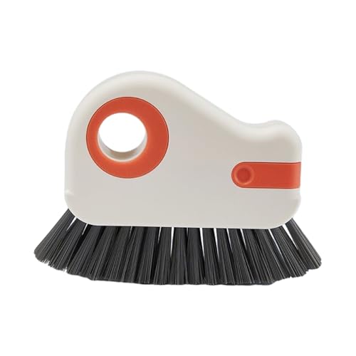 Crevice Cleaning Brush Set for Window Tracks & Tight Spaces - 2-in-1 Tool with Scraper & Dustpan, Hard Bristle Brush for Detail Cleaning B - size: B