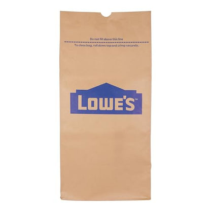 Lowe's 30 Gallon Heavy Duty Brown Paper Lawn and Refuse Bags for Home and Garden (10 Count), Large (LOWESLL)