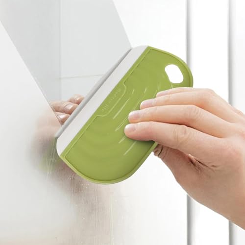 3 Pack Mini Silicone Squeegee Scraper for Sink, Window, Mirror & Shower Door, Non-Scratch, Green - color: Green