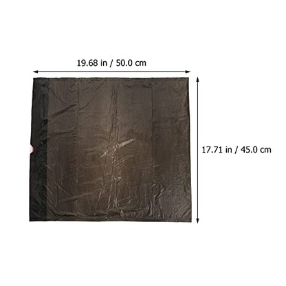 Cabilock 75pcs Large Heavy Duty Garbage Bags Sanitary Disposal Bags Drawstring for Easy Use - color: black
