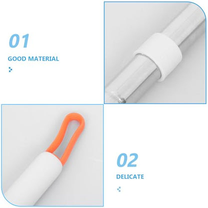 Rubber Edge Silicone Floor Squeegee Broom with Handle, Multi-Functional Water and Dust Scraper for Concrete and Tile Floors, Household Cleaning Tool for Garage and Bathroom