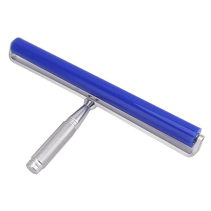 Dust Removal Roller Silicone Soft Aluminum Alloy Handle Iron Bearing Anti Static Roller for Film Dust Fibers Powder (14in) - size: 14in