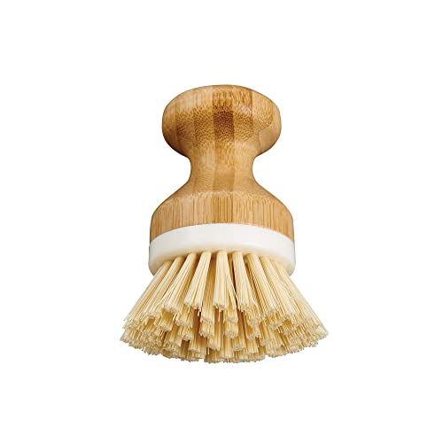 HIC Kitchen Vegetable Scrubber Dishwashing Brush, Bamboo with Non-Scratch Bristles - style: Vegetable Dish Scrubber