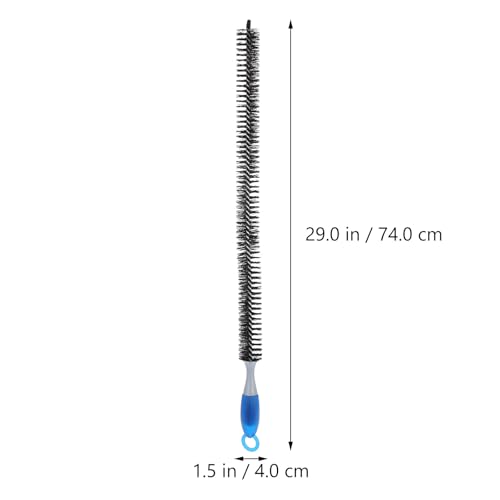 Radiator Brush Cleaner with Long Flexible Handle 29 Inch Engine Cleaning Brush for Automotive Radiator Dryer Vent and Refrigerator Coil Cleaning