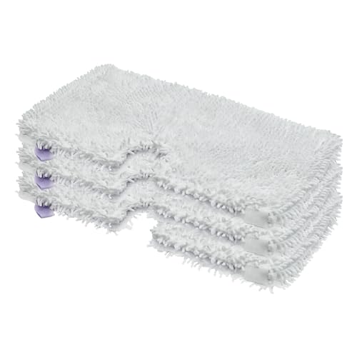 3 Pack Steam Pocket Mop Replacement Pads for Shark S3501 S3601 S3550 S3901 S3801 S2901 S2902 S3501S S3601C SE450 S3901D S3455K,Microfiber Steam Mop Pad Replacement,Reusable Mop Pads for Floor Cleaning - color: White