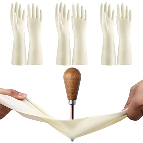 Cleaning Gloves,Dish Gloves,Gloves for Washing Dishes,Heavy-Duty, Durable, Non-Slip,Long Service Life,3 Pairs - size: Large