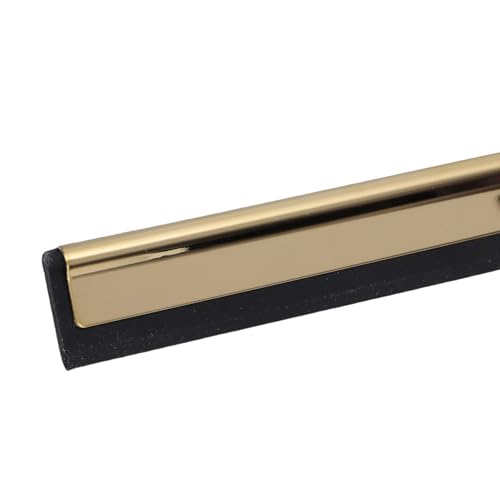 Stainless Steel Squeegee, All Purpose Shower Window Squeegee with Comfortable Non Slip Grip, for Glass Doors Tiles Windows Mirrors Home Commercial Automotive (Gold) - size: Gold