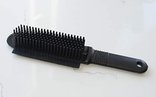 FURemover Plus Pet Hair Rubber Brush with Squeegee, Easily Remove Fur and Lint from Clothing, Carpets and Furniture, Gently Groom Dogs and Cats Wet or Dry, Black, 2 Pack - size: 2 Pack, style: Mini FURemover Plus