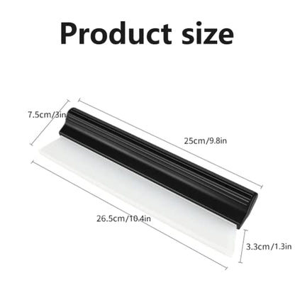 Watris Veiyi 10" Silicone Water Blade Squeegee, Quick Dry Wiper Blade Squeegee, Antislip Automotive Shower Squeegee for Car Glass and Shower Kitchen Window…