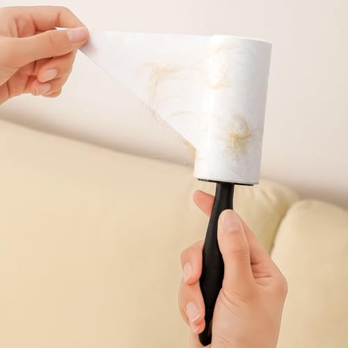 4 inch Lint Roller Refills for PetLovers Evercare Amazon and Other Lint Roller Replacement Refills 4 inch Extra Sticky 60 Sheets per Roll 5 Pack Total 300 Sheets (Inside Diameter 1-1/2 inch) - size: 4 inch (1.5'' ID)