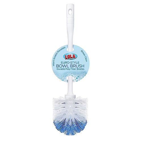 LOLA Classic Toilet Brush, Durable Fiber Stiff Bristles, Compact Size, Non-Scratch, Long-Lasting - 1 Pack - size: 1 Pack