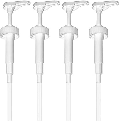 Gallon Pump Dispenser - for Plastic or Glass Bottles – Heavy-Duty Leak Proof for Commercial and Household Use - Plastic Pump for 1 Gallon Jug – Non-BPA Plastic (Pack of 4) - size: Pack of 4
