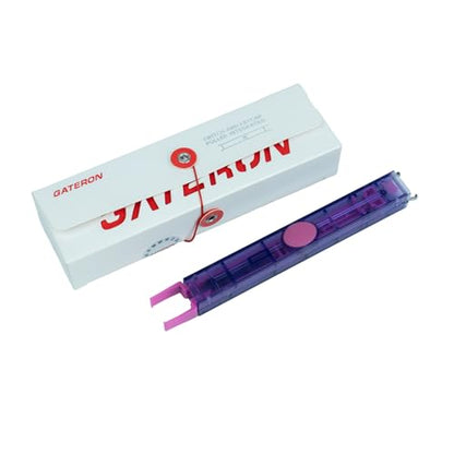 GATERON Twins Switch Puller Keycap Puller, DIY Tool Easily Remove and Replace Gaming Keyboard Switches and Keycaps Integrated for Mechanical Keyboard (Purple) - color: Purple