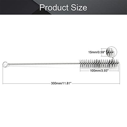 Utoolmart Steel Wire Cleaning Brush, Spiral Power Tube Brush, Steel Wire Tube Brush Cleaning Tool, Tube Bottle Brush, 0.8-inch Diameter 12-inch Length, 10pcs - color: 10pcs, size: 2cm