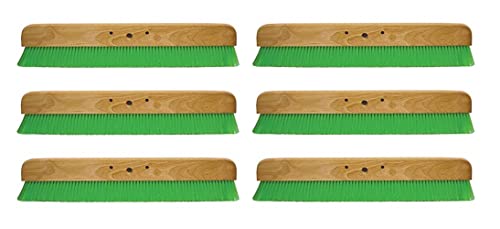 Kraft Tool Co. CC456-01 36 in. Green Nylex Soft Finish Broom Head, 6-Pack