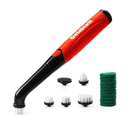 Goldblatt 18-Piece Cordless Electric Spin Scrubber Kit, Handheld Power Brush for Bathroom, Kitchen, Shower, Tile, Grout and Household Surfaces - style: Power Scrubber 18-Piece Kit
