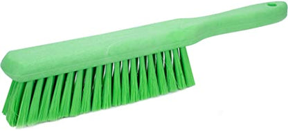 SPARTA 8 Inch Soft Counter Brush with Polyester Bristles and 5 Inch Handle, Color Coded Handheld Broom for Tables Countertops and Foodservice Surfaces, 13 Inch Overall Length, Lime - color: Lime