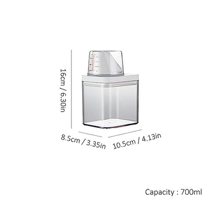 Multi-Purpose Liquid Dispenser - Spill-Proof Silicone Seal for Fabric Softener, Dish Soap & Laundry Storage (S) - color: S