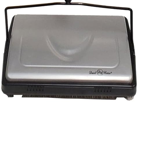 Dust Care DC 12985 11" Cleaning Path Commercial Grade Carpet Sweeper – Non-Electric, Triple-Brush System, Clean Out Comb on Board – Ideal for Efficient Cleaning of Carpets and Floors