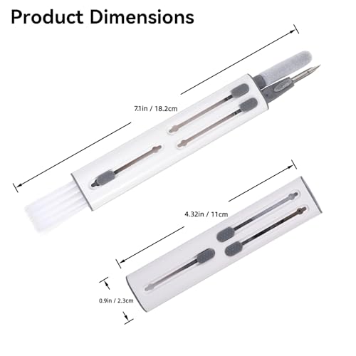 Airpod Cleaner Kit 4-in-1 Cleaning Pen for AirPods Pro 1 2 3 4 - Soft Brush, Flocking Sponge, Metal Tip for Earbuds, iPhone, Keyboard, Bluetooth Headphones - size: 4-in-1
