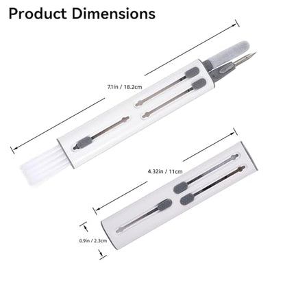 Airpod Cleaner Kit 4-in-1 Cleaning Pen for AirPods Pro 1 2 3 4 - Soft Brush, Flocking Sponge, Metal Tip for Earbuds, iPhone, Keyboard, Bluetooth Headphones - size: 4-in-1