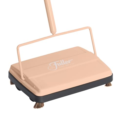 Fuller Brush 17073 Electrostatic Carpet & Floor Sweeper - 9" Cleaning Path - Lightweight - Ideal for Crumby Messes - Works On Carpets & Hard Floor Surfaces - Peach - color: Peach