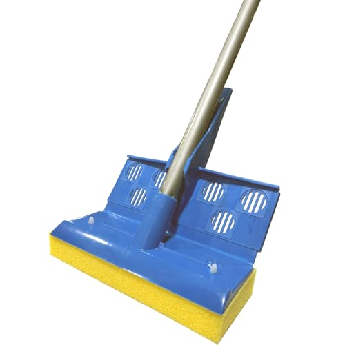 HOMEMAID® Sponge Mop – Self Wringing EZE-Squeeze Sponge Mop for Easy Floor Cleaning - Kitchen, Bathroom, Tile & Hardwood Floors - Made in USA - size: Squeeze Mop