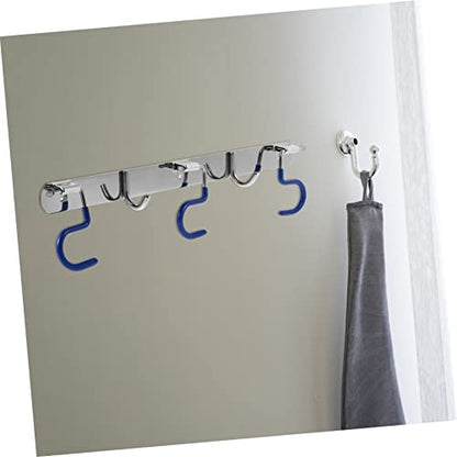 Cabilock Mop Holder Stainless Steel Hooks Heavy Duty Hook Wall Hanging Hooks S- Type Mop Heavy- Duty Hook Wall Hanger Broom Holder Wall Mount S-Type with Hangers Tool Fold - size: 42X9X2CM