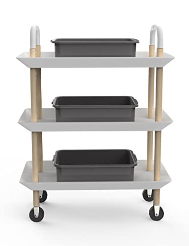 5-Pack Commercial Bus Tubs Box/Tote Box, Plastic Storage with Handles, Wash Basin Tub 8 Liter (Gray) - color: Grey, size: 8 Liter-Grey