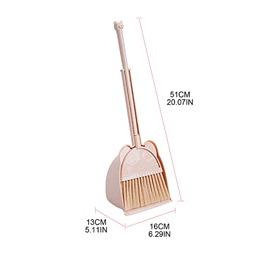 Heavy Duty Broom and Dustpan Set for Sweeping Lightweight, Indoor Tools with Long Handle, Static-Free Bristles Ideal for Hardwood Floors, Tile, Pet Hair and Daily Use
