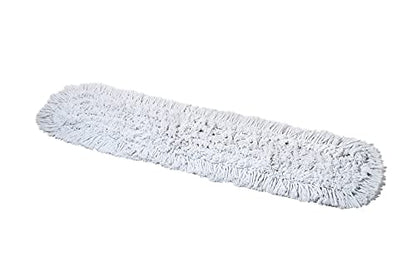 48 Inch Commercial Dust Mop Replacement Head – Reusable Cotton Dust Mop Refill for Floor Cleaning and Janitorial Use - size: 48x5 Inch (Pack of 1)