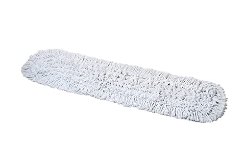 48 Inch Commercial Dust Mop Replacement Head – Reusable Cotton Dust Mop Refill for Floor Cleaning and Janitorial Use - size: 48x5 Inch (Pack of 1)