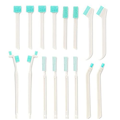 16 Pcs Crevice Gap Cleaning Brush Tool, 8 in 1 Detail Cleaner Brush for Bottle Cap Small Gap Brushes for Cleaning Window Groove Versatile Household Small Spaces Cleaning Brushes