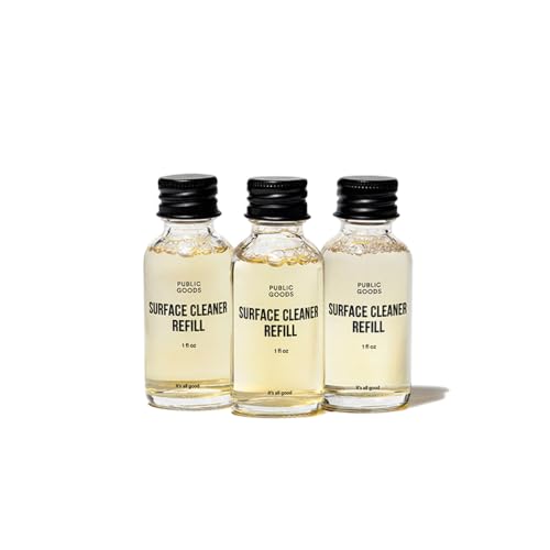 Public Goods Multi Surface Cleaner Refill | All Purpose Cleaner Refill for Floors, Tile, Countertops | Multi Purpose | Cruelty Free | Scented with Jasmine Essential Oils | 3 Pack - 24 Oz Diluted - style: Refills