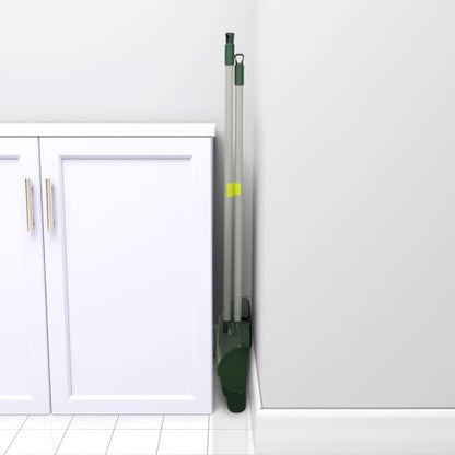 Pine-Sol Broom and Dustpan Set for Home - Both Indoor, Outdoor and Wet or Dry Use – Upright Standing Combo with Adjustable Handle for Comfort (Pack of 2)