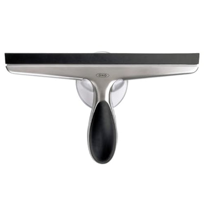 OXO Good Grips Stainless Steel Squeegee - All-Purpose for Bathroom, Glass Shower Doors, Mirrors, Tiles, Countertops and Car Windows - Streak Free