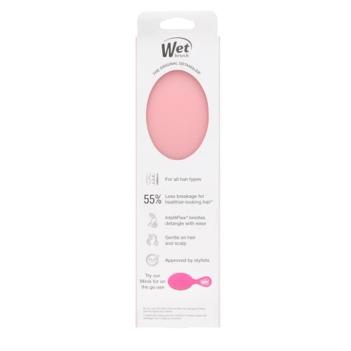 Wet Brush Original Detangler, Pink Drink (Summer Quencher), Ultra-Soft IntelliFlex Bristles Glide Through Tangles, Detangling Hair Brush (Wet & Dry), Women & Men, Limited Edition - color: Summer Pink Drink