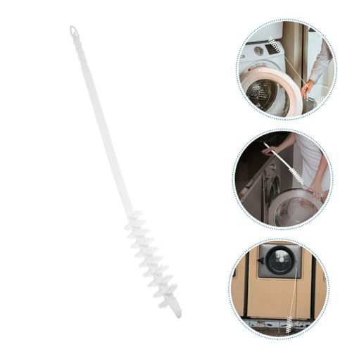 2pcs Flexible Refrigerator Coil and Washer Cleaning Brush Long Handle Hairbrush Tool for Efficient Lint Removal from Washing Machines and Dryer Vents