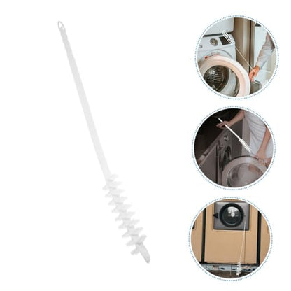 2pcs Flexible Refrigerator Coil and Washer Cleaning Brush Long Handle Hairbrush Tool for Efficient Lint Removal from Washing Machines and Dryer Vents
