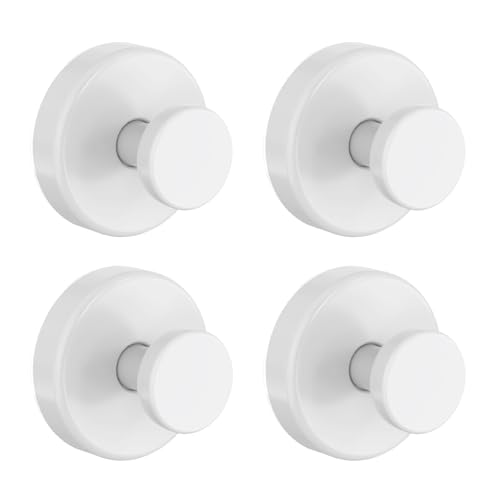 Bntuk Suction Cup Hooks for Shower, Removable Towel Hooks for Bathroom Window Glass Door Wall, Bath Robe Looafh Hook for Hanging - 4 Pack, White1 - color: White, size: 4 Pack
