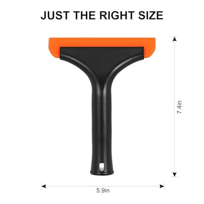 SetSail Shower Squeegee for Glass Doors, Small Squeegee for Shower Glass Door Mini Silicone Squeegee for Window Cleaner Tool Bathroom Squeegees for Car Window Cleaning 2 Pack - size: 2 Pack