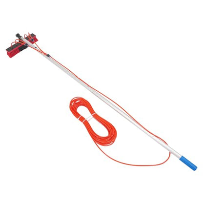 13.12 FT Solar Panel Cleaning Kit, Window Cleaning System, 20M Hose & BrushHead, Washing Equipment Window Cleaner Tool Water Fed Pole Kit for Roof Caravan Solar Panel - size: 4m/13.12ft