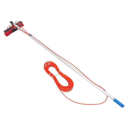 13.12 FT Solar Panel Cleaning Kit, Window Cleaning System, 20M Hose & BrushHead, Washing Equipment Window Cleaner Tool Water Fed Pole Kit for Roof Caravan Solar Panel - size: 4m/13.12ft