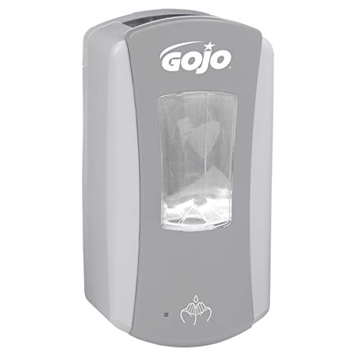 GOJO LTX-12 Touch-Free Foam Soap Dispenser, Gray/White, for 1200 mL GOJO LTX-12 Soap Refills (Pack of 1) - 1984-04 - color: Gray/White