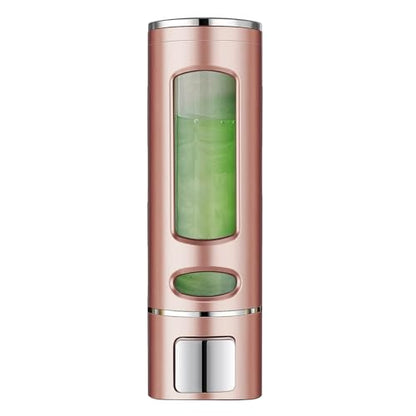 Single Wall Mounted Hand Soap Dispenser, 13.5oz/400ml Pink Bathroom Shower Dispenser Refillable Liquid Lotion Soap Dispenser for Bathroom Kitchen Hotel (Pink) - color: Pink